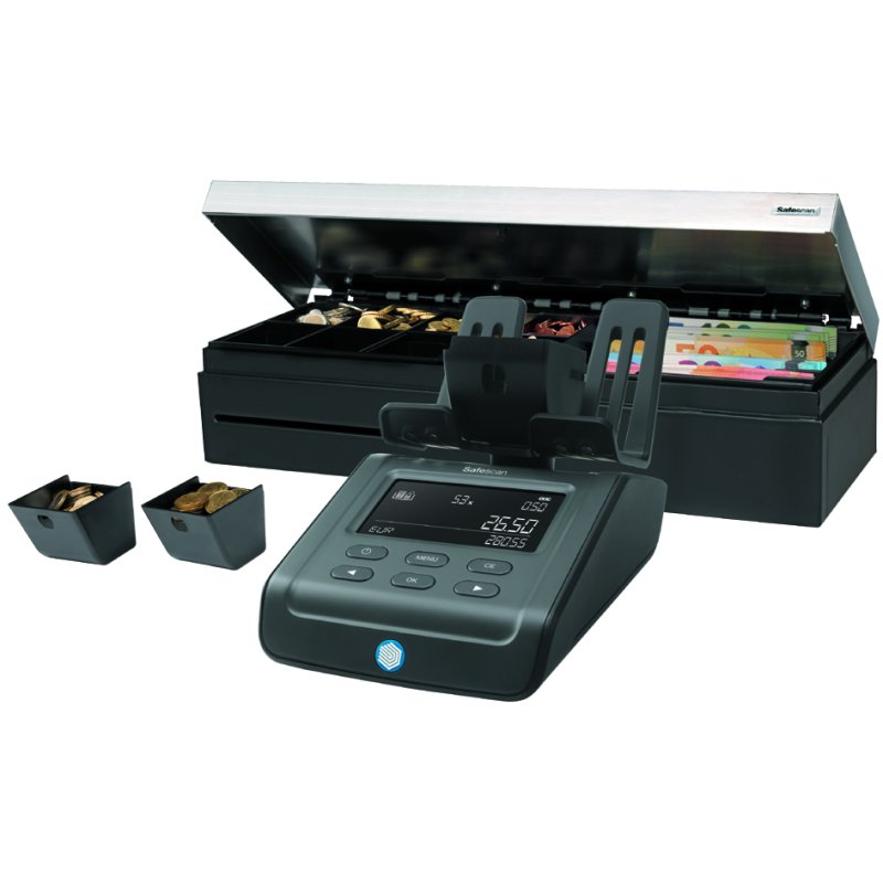 Safescan geldtelweegschaal 6165 G3, zwart, 13 valuta, adaptieve algoritme